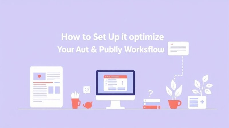 Illustration: Auto publish content workflow setup and optimization.