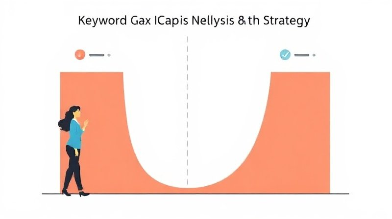 Illustration: Keyword gap analysis for content strategy.